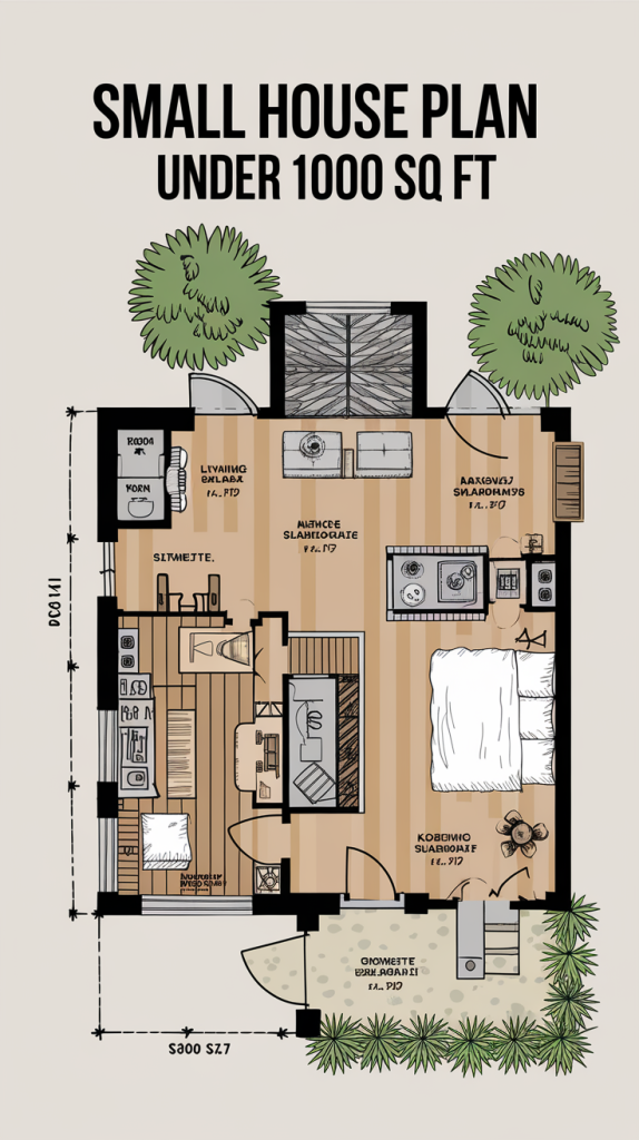 21 Small House Plans Under 1000 Sq Ft Studio Apartments