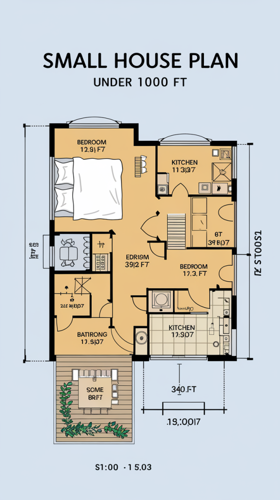 21 Small House Plans Under 1000 Sq Ft Studio Apartments