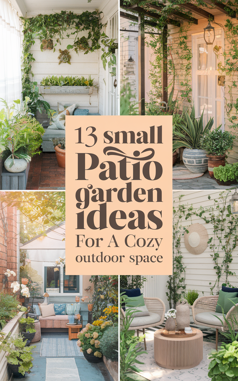 33 Small Patio Garden Ideas For A Cozy Outdoor Space [Here's The Answer ...