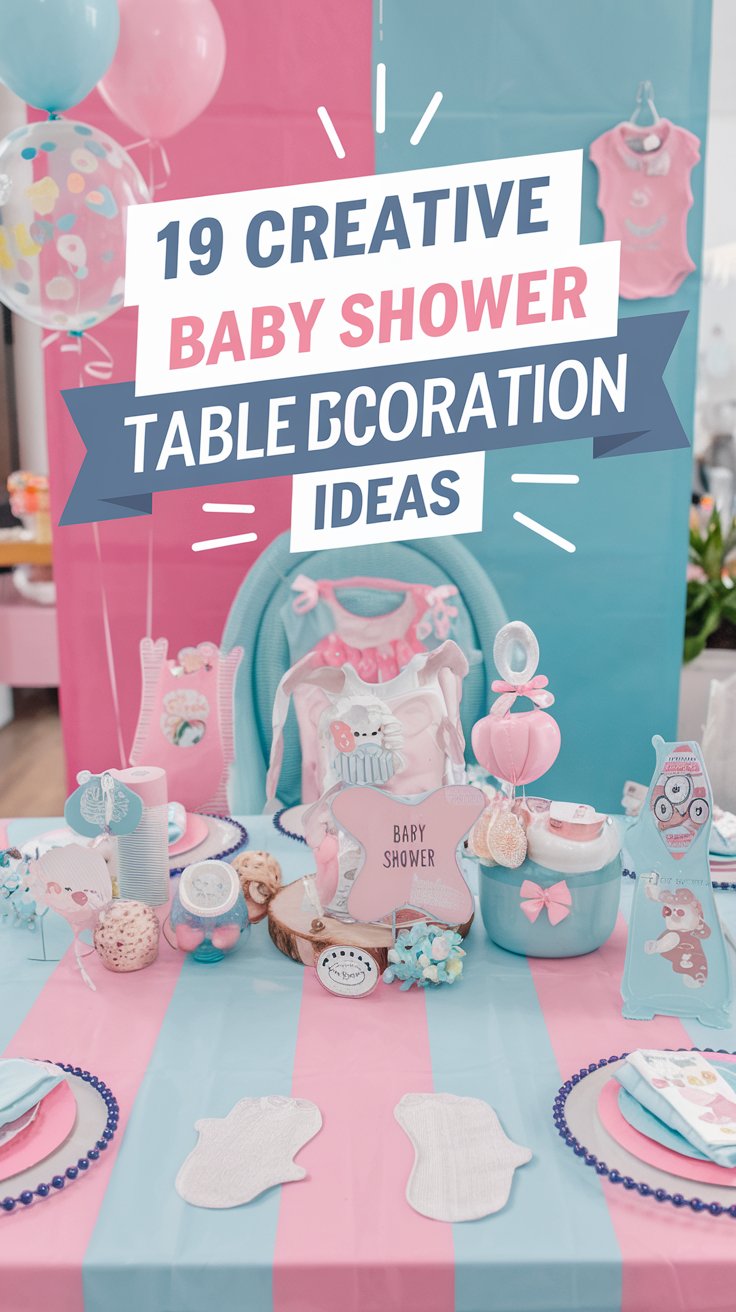19 Creative Baby Shower Table Decoration Ideas You Ll Love Here s The 19 Creative Baby Shower Table Decoration Ideas You Ll Love Here s The