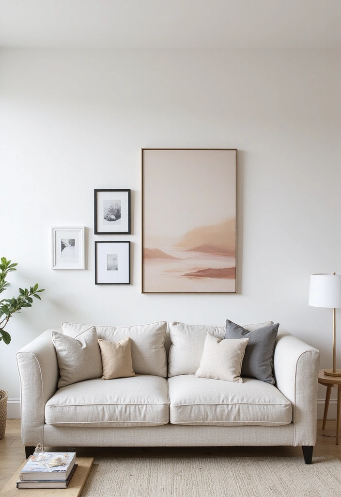 21 warm and minimalist home decor Ideas 10 21 Warm and Minimalist Home Decor Ideas - 7. Simple Artwork