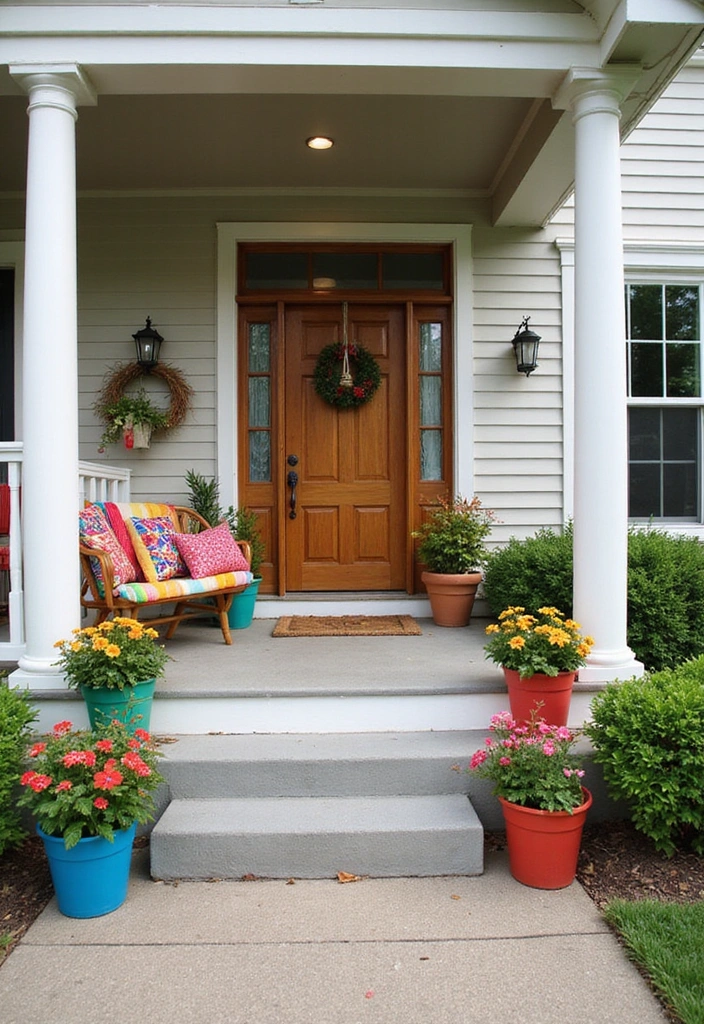 21 Front Porch Styling Ideas to Boost Curb Appeal - 14. Use Color Wisely
