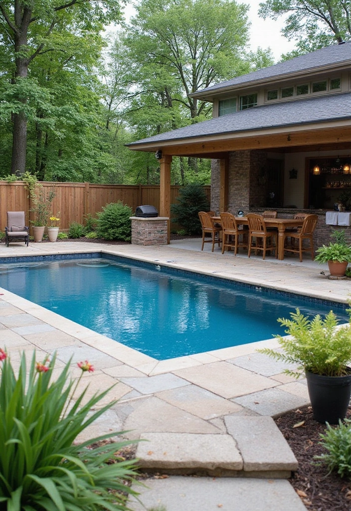 21 Above Ground Pool With Deck Off House Ideas - 19. Outdoor Dining Deck