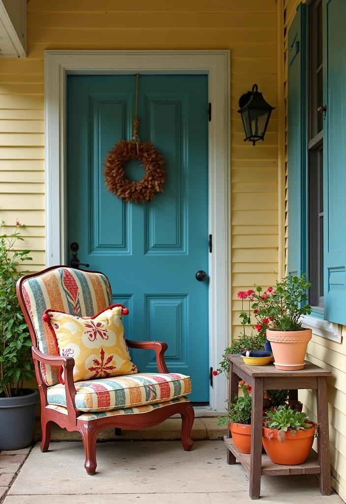 21 Front Porch Styling Ideas to Boost Curb Appeal - 20. Choose Unique Furniture