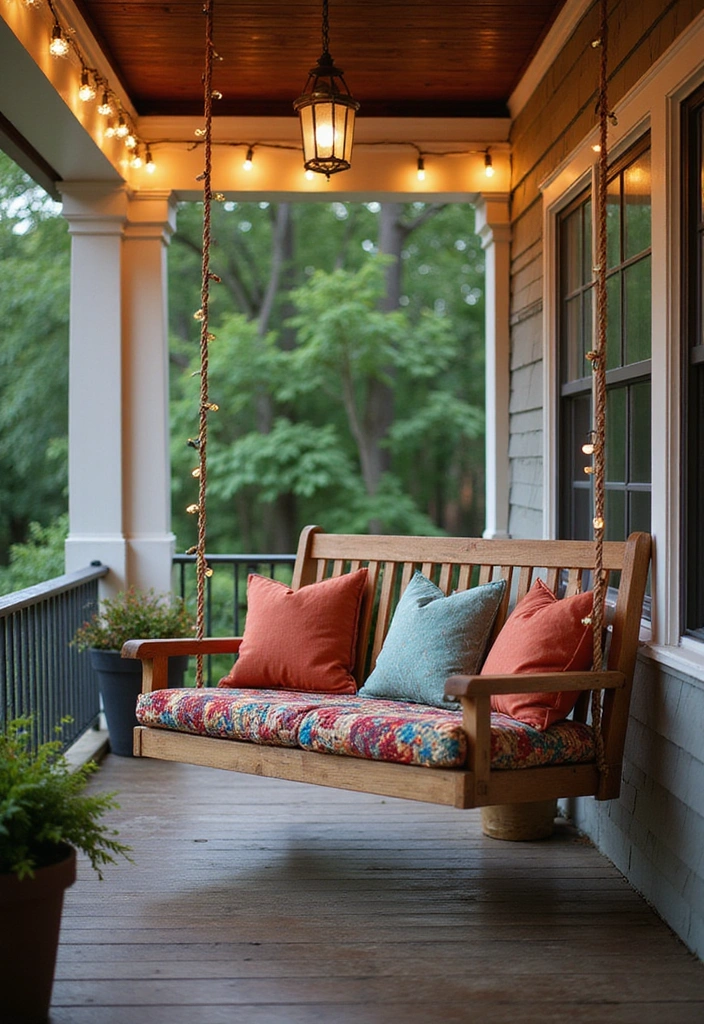 21 Front Porch Styling Ideas to Boost Curb Appeal - 4. Install a Porch Swing