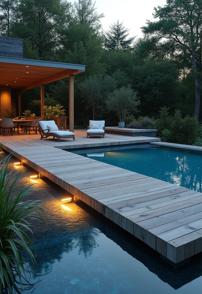 21 Above Ground Pool With Deck Off House Ideas - 5. Floating Deck Concept
